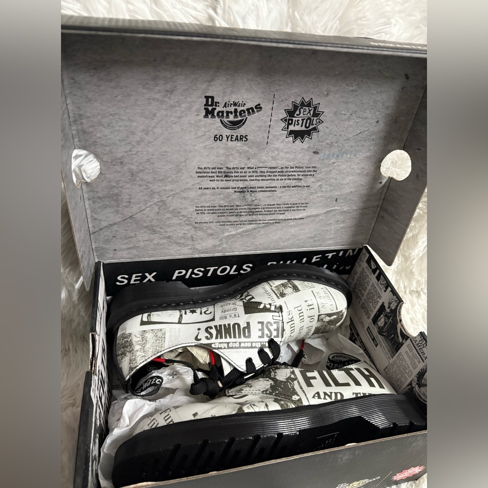 1461 Sex Pistols leather printed Oxford shoes